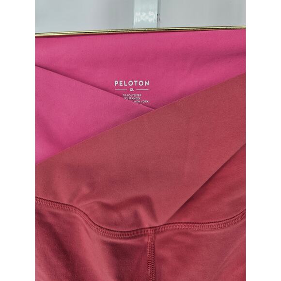 Peloton Women's Red Pink Cadent High Rise Cross-Front Legging Pant Size XL - Picture 3 of 4